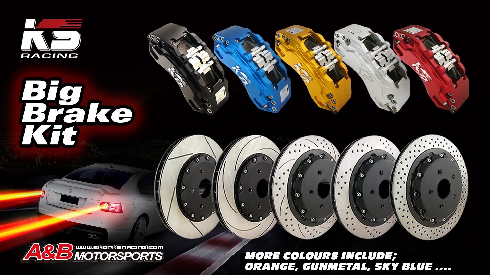 Front 6 Pot 356mm Disc - KS RACING BRAKE KIT — KS Racing Australia