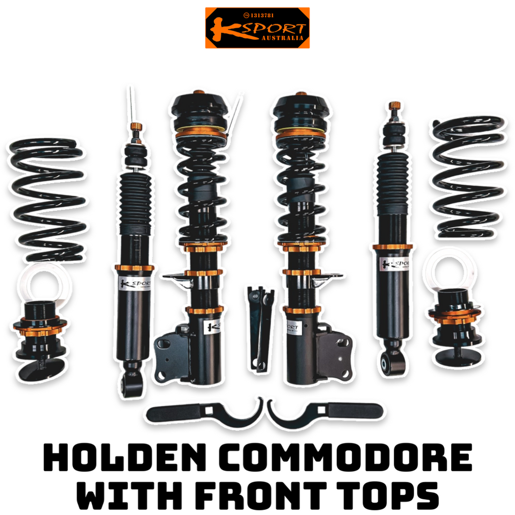 Holden Commodore VR VS Ute Solid Diff with Front Strut Tops - KSPORT Coilover Kit — KS Racing Australia
