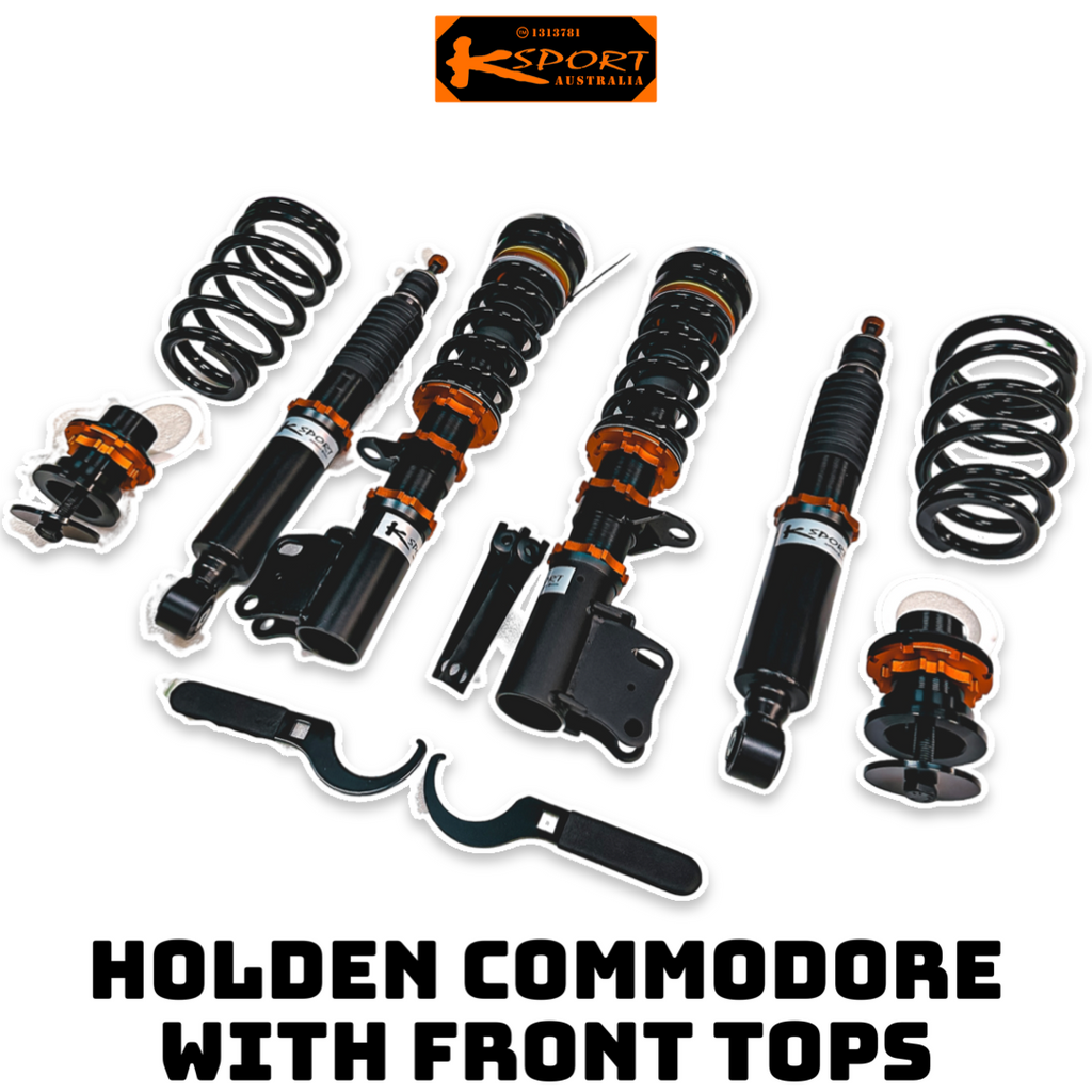 Holden Commodore VR VS Ute Solid Diff with Front Strut Tops - KSPORT Coilover Kit — KS Racing Australia