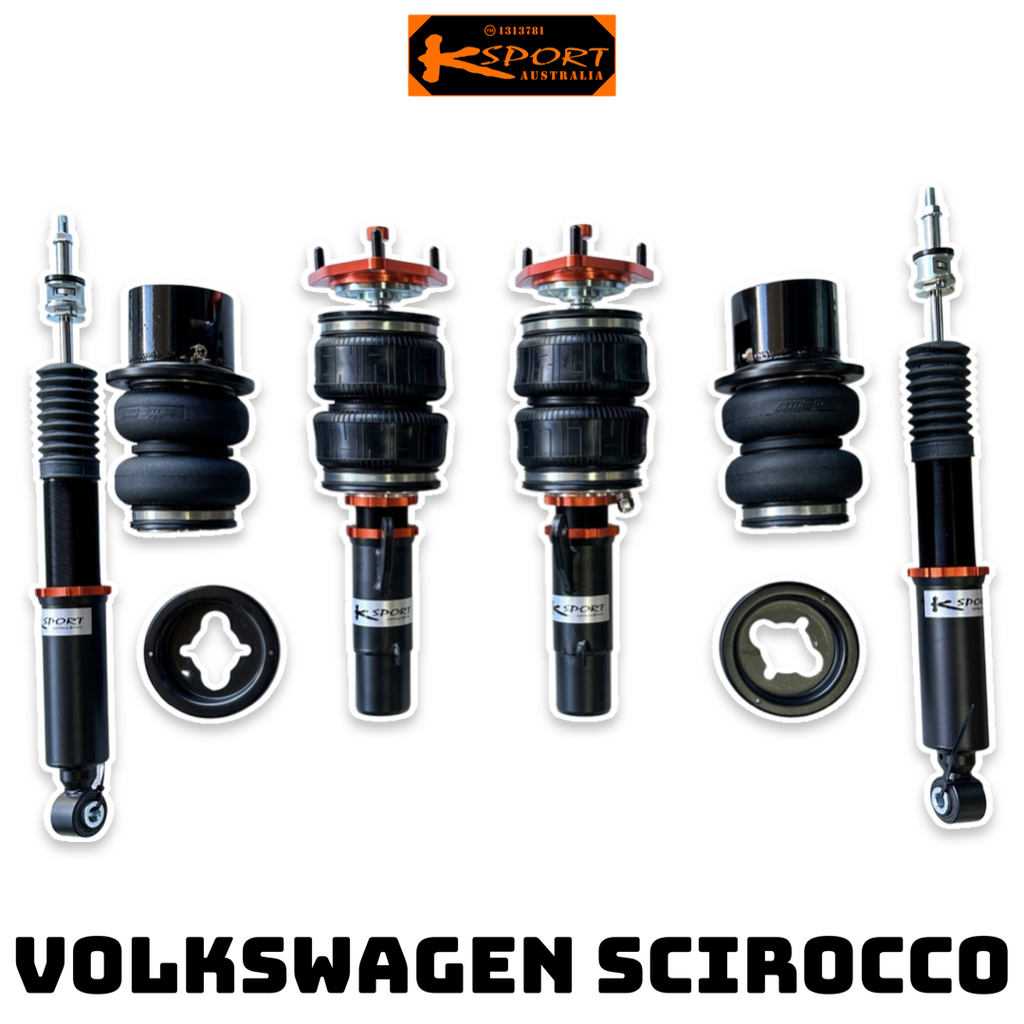 Volkswagen Scirocco R 2WD 09-UP Premium Wireless Air Suspension Kit — KS Racing Australia