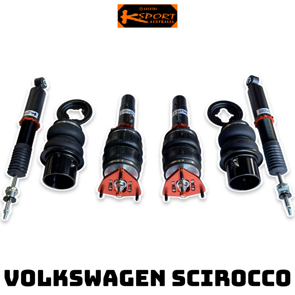 Volkswagen Scirocco R 2WD 09-UP Premium Wireless Air Suspension Kit — KS Racing Australia