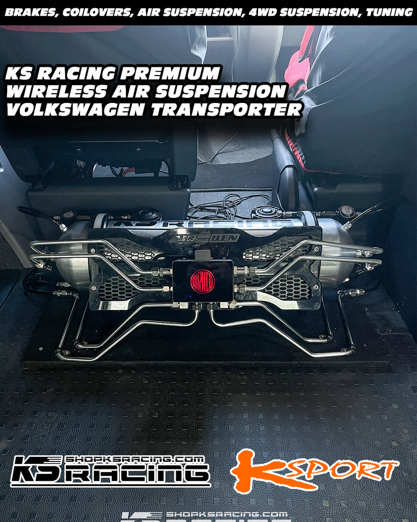 Volkswagen Transporter T6 15-UP Premium Wireless Air Suspension Kit - KS RACING — KS Racing Australia